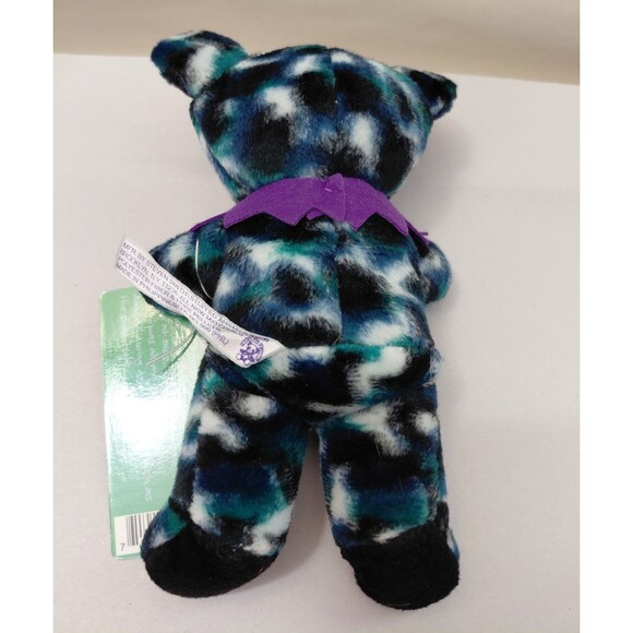 Grateful Dead Bean Bear Plush Toy Liquid Blue Lot of 2 Ripple & Crazy Fingers - Picture 3 of 6